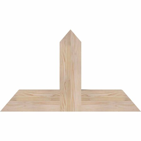 Ekena Millwork Portland Smooth Timber Gable Bracket, Douglas Fir, 36"W x 21"H x 3 1/2"D x 5 1/2"F, 14/12 Pitch GBW036X21X0406POR00SDF